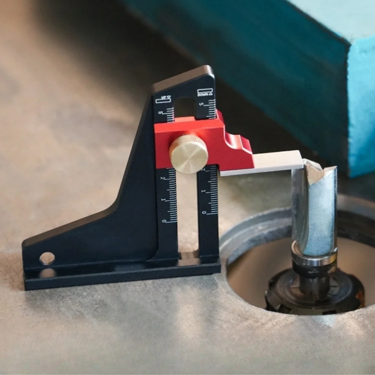 Scroll Saw Bench - Woodworking Height Gauge - Aluminum Alloy