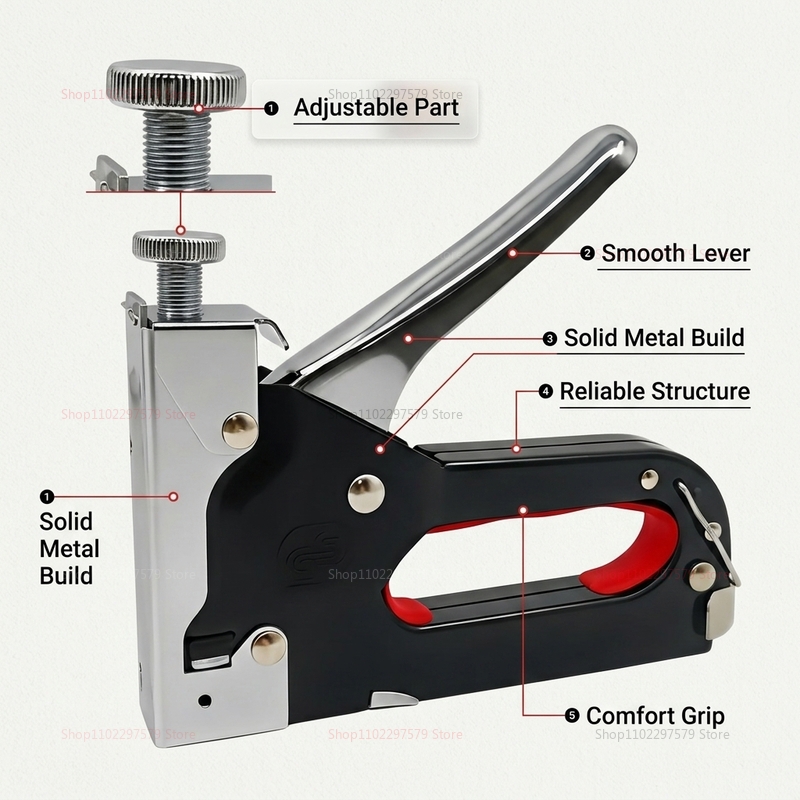Heavy Duty 3 in 1 Stapler Nail - đánh giá và giá Staple Gun Electric