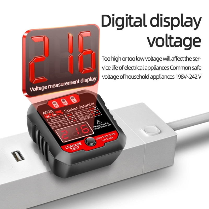 EU-/Anh Ổ Cắm Bút Thử Ổ Cắm Bú - đánh giá và giá Power Tools Voltage