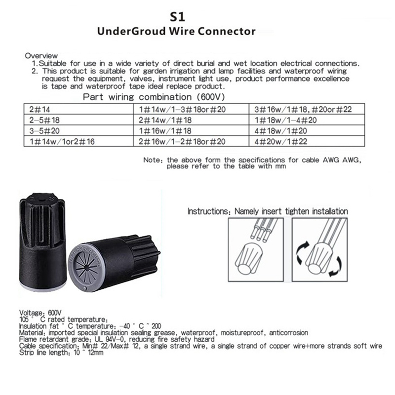 ABJA-Waterproof Wire Connector - đánh giá và giá Power Tools Grease