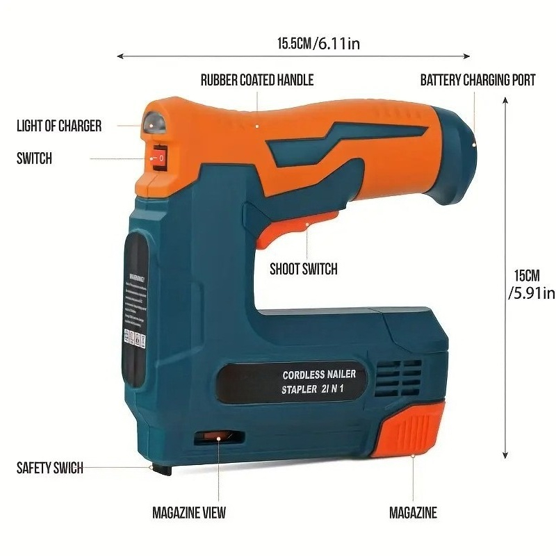 New Lithium‑Ion Cordless Stapl - đánh giá và giá Staple Gun Electric