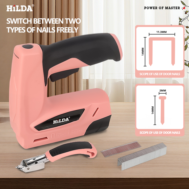 HILDA Electric Staple Nail Gun - đánh giá và giá Staple Gun Electric
