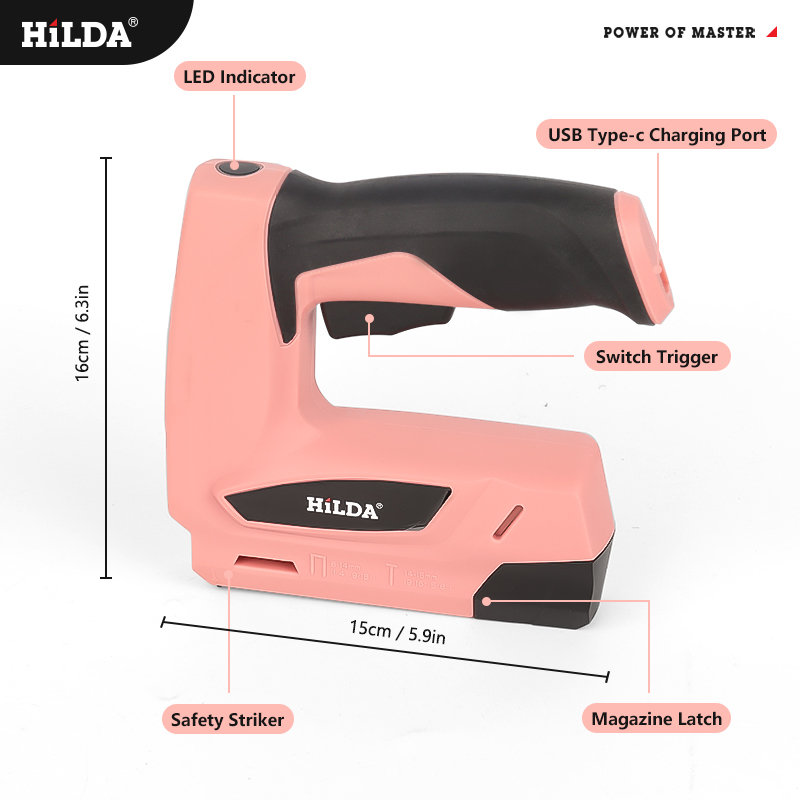 HILDA Electric Staple Nail Gun - đánh giá và giá Staple Gun Electric