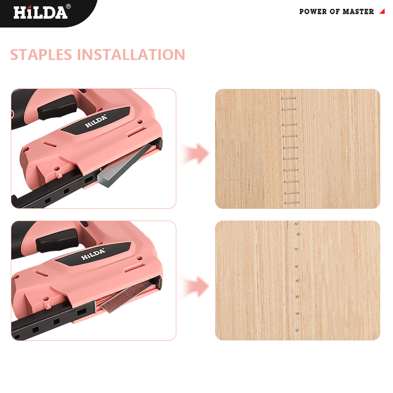 HILDA Electric Staple Nail Gun - đánh giá và giá Staple Gun Electric