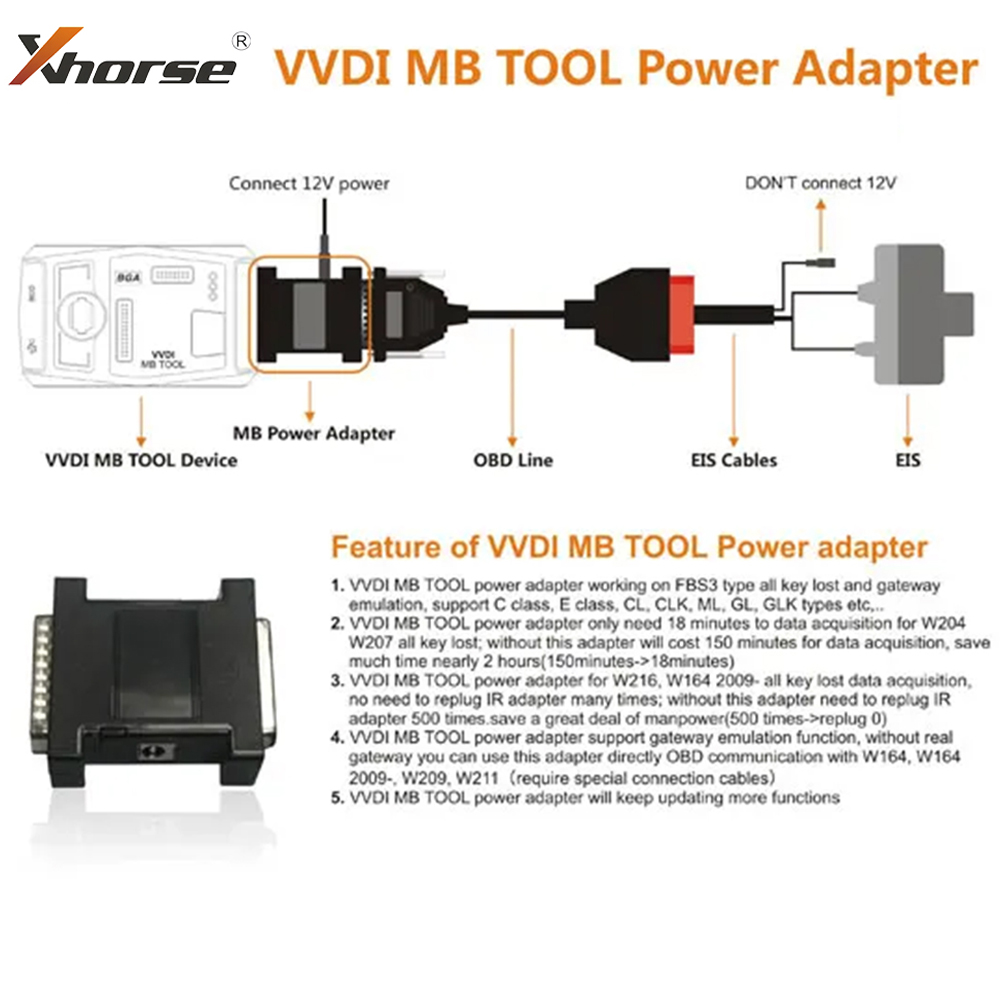 Xhorse VVDI MB BGA Tool Power  - đánh giá và giá Power Tools Automotive